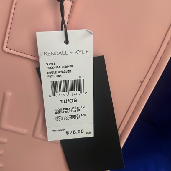 Kendall and Kylie pink tote bag, has strap - Picture 4 of 9